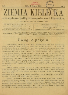 Ziemia Kielecka : czasopismo polityczno-społeczne i literackie. R.2, nr 2
