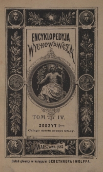 Encyklopedyja wychowawcza. Tom 4, zeszyt I-szy, F-Gos