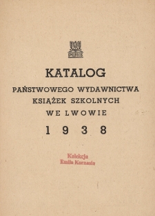 Katalog Państwowego Wydawnictwa Książek Szkolnych we Lwowie 1938