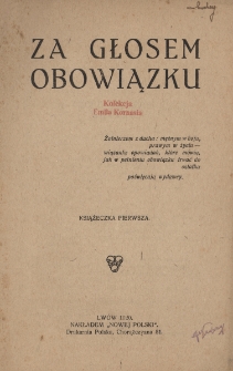 Za głosem obowiązku. Ks. 1