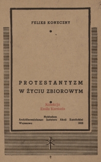 Protestantyzm w życiu zbiorowym