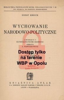Wychowanie narodowo-polityczne