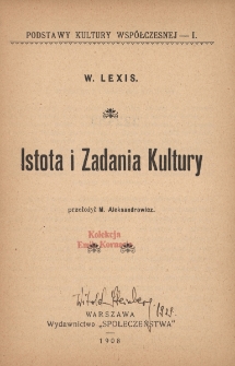 Istota i zadania kultury