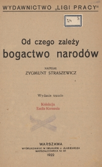 Praca podstawą dobrobytu. Tom 1
