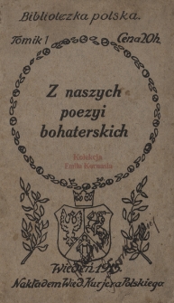 Z naszych poezyi bohaterskich