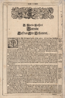 Biblia, Das ist: Die gantze Heilige Schrifft, deß Alten und Neuen Testaments : Wie solche von Herrn Doctor Martin Luther Seel. Jm Jahr Christi 1522. in unsere Teutsche Mutter-Sprach zu übersetzen angefangen, Anno 1534