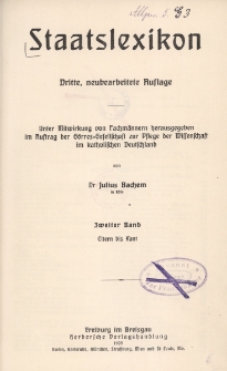 Staatslexikon. Bd. 2, Eltern-Kant