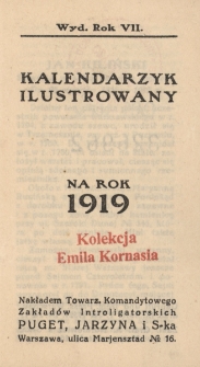Kalendarz ilustrowany na rok 1919