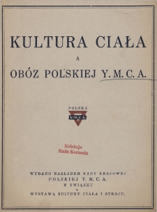 Kultura ciała a Obóz Polskiej Y.M.C.A.