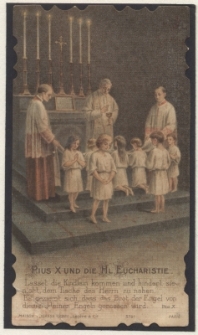 Pius X und die Hl. Eucharistie {&hellip;}