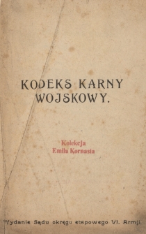 Kodeks karny wojskowy