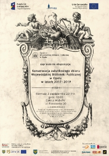 Konserwacja zabytkowego zbioru Wojew&oacute;dzkiej Biblioteki Publicznej w Opolu w latach 2017-2019