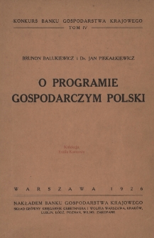 O programie gospodarczym Polski
