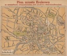 Plan miasta Krakowa ze szczególnym uwzględnieniem sieci pocztowo telekomunikacyjnej