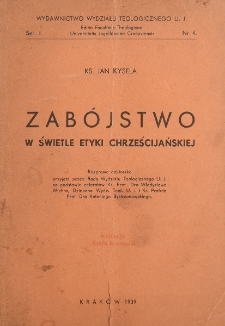 Zabójstwo w świetle etyki chrześcijańskiej