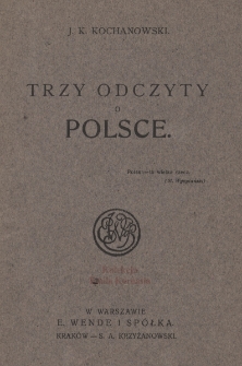 Trzy odczyty o Polsce