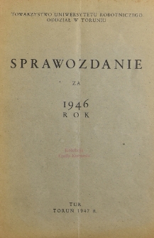 Sprawozdanie za rok 1946