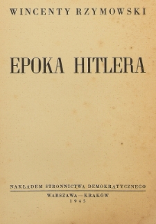 Epoka Hitlera