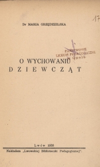 O wychowaniu dziewcząt