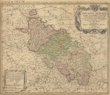 Dvcatvs Silesiae : Tabula geographica generalis, statui hodierno, ei nempe qui post pacem Dresdensem locum obtinet / adaptata iustaque Graduatione rectificata per Tob. Maier
