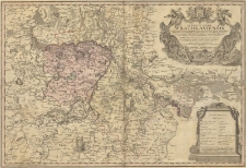 Principatus Silesi&aelig; Wratislaviensis exactissima tabula geographica : sistens simul circulum Neoforensem, et districtum Cantiensem ac status minores vulgo Burglehn dictos Lissa, Kraicka, Weigwitz, Rommenau, Krolckwitz, Bogenau, Malcwitz, Auras, Gr. Peterwitz et Halt-Grosburg / a I. W. Wieland... delineata ob praematuram mortem authoris denuo rectificata per... Matthaeum Schubarth...