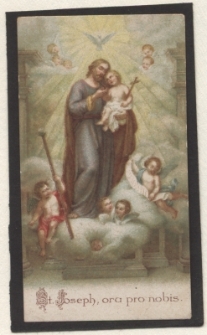 St. Joseph, ora pro nobis.