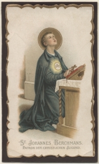 St. Johannes Berchmans, Patron der Christlichen Jugend.