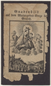 Gnadenbild auf dem Muttergottes [&hellip;]