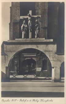 Oppeln : Relief a. d. Heilig Kreuzkirche