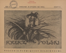 Rycerz Polski : tygodnik poświęcony żołnierzowi, R.II, z.3