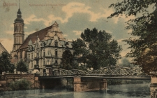 Oppeln : Schlossbrücke mit Evang. Kirche