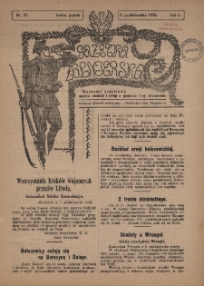 Gazetka Żołnierska, R.1, Nr 27