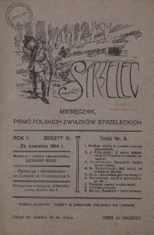 Strzelec : miesięcznik, pismo polskich związków strzeleckich, R. 1, Z. 3
