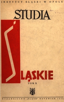 Studia Śląskie. Seria Nowa. T.10