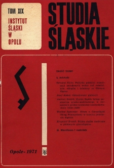 Studia Śląskie. Seria Nowa. T.19