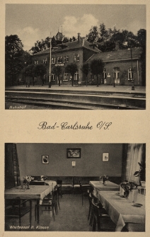 Bad Carlsruhe O.-S. : Bahnhof, Wartesaal II. Klasse [Bahnhofswirtschaft]