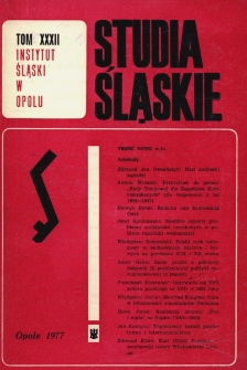Studia Śląskie. Seria Nowa. T.32