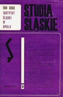 Studia Śląskie. Seria Nowa. T.39