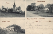 Wehowitz : Kirche, Gebauer's Mühle, Gasthaus Lutzny