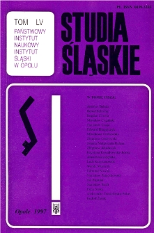 Studia Śląskie. Seria Nowa. T.55