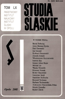 Studia Śląskie. Seria Nowa. T.60