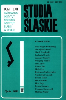Studia Śląskie. Seria Nowa. T.62