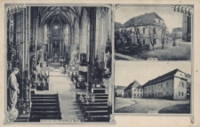 [Oppeln] : Inneres der Kath. Pfarrkirche zu Oppeln, Pfarrhaus, Kaplanei