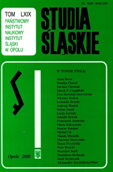 Studia Śląskie. Seria Nowa. T.69