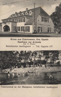 Gruss aus Czarnowanz, Krs. Oppeln : Gasthaus zur Arrende