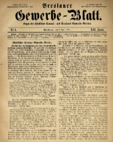 Breslauer Gewerbe - Blatt, 1866
