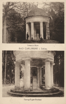 Bad Carlsruhe i. Schles. : Erdmann-Stern, Herzog-Eugen-Denkmal