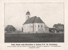 Kath. Kirche nebst Pfarrhaus in Zawisz OS. Kr. Kreuzburg