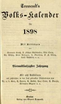 Trewendt`s Volks-Kalender