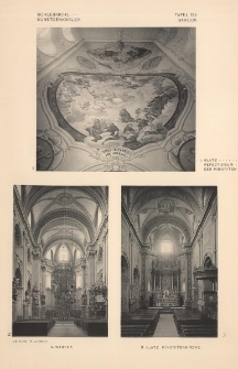 Tafel 154 Barock : Glatz Refectorium der Minoriten ; Wartha ; Glatz Minoritenkirche